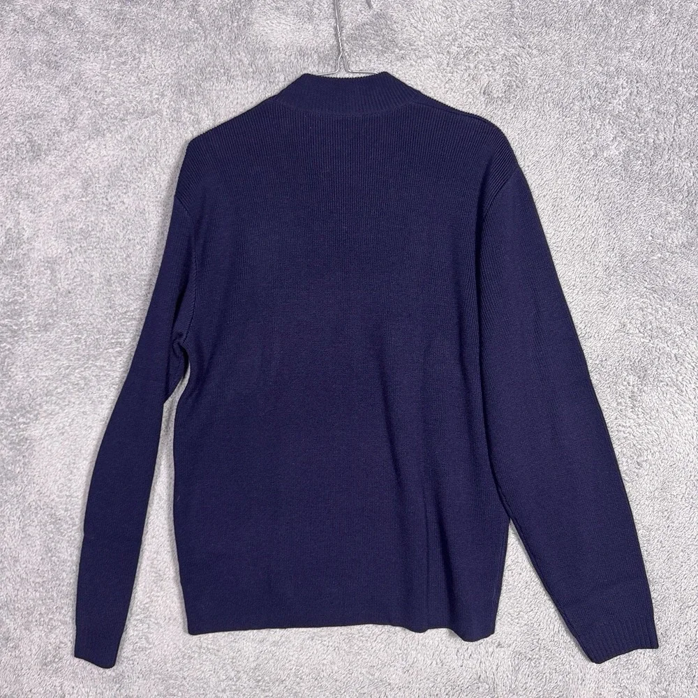 Polo Ralph Lauren Sweater Mens L Wool Sailor Fisherman Button Shoulder Italian